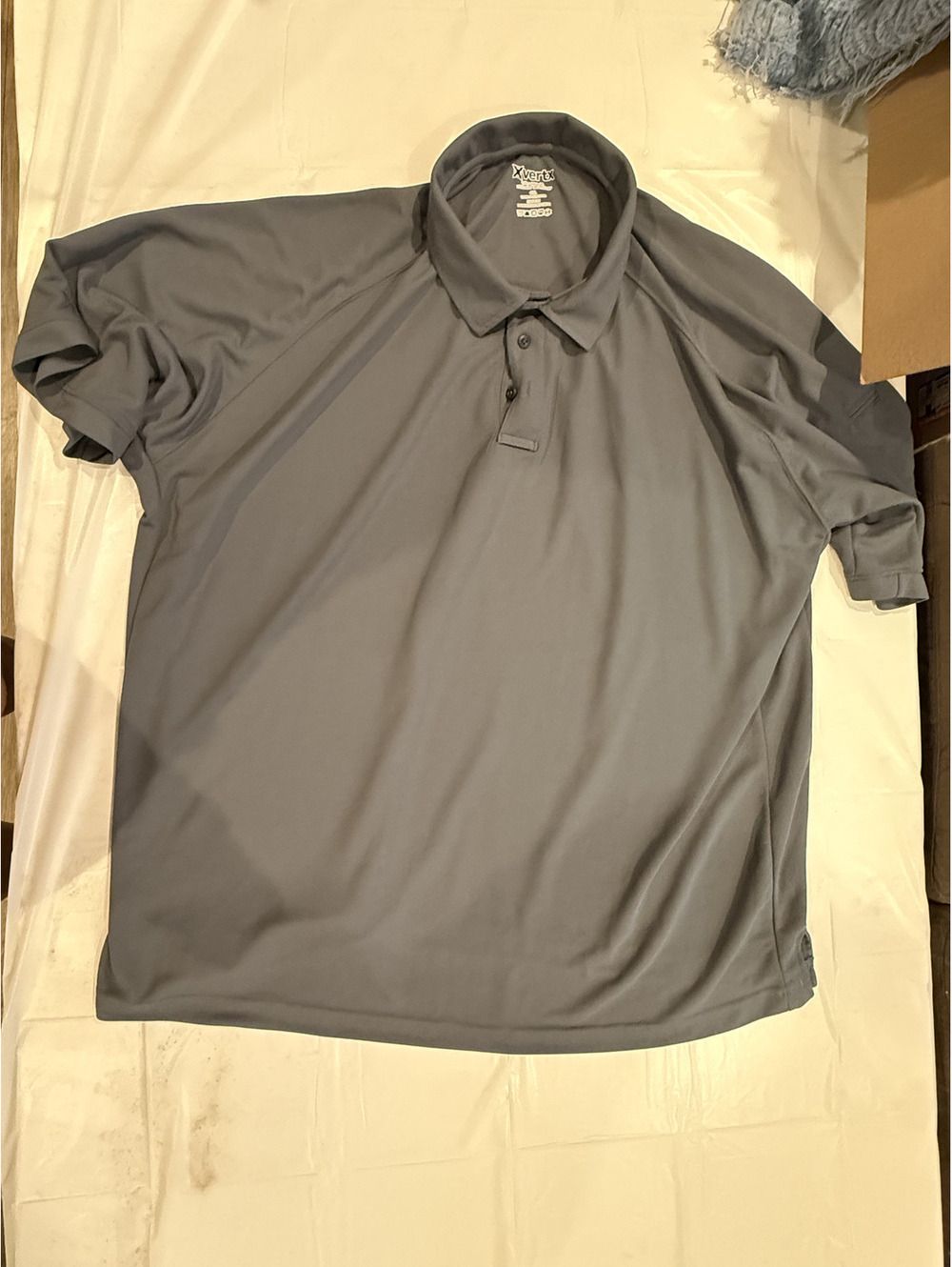 Vertx gray short sleeve polo shirt size 4XL new polyester Size 4XL short sleeve